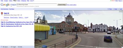 Google streetmaps of Southend