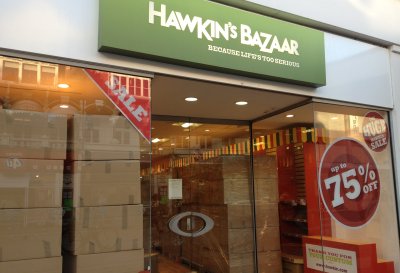 Site of Hawkins Bazaar, Southend Site of Hawkins Bazaar, Southend January 2012