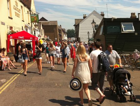 The main street in Old Leigh