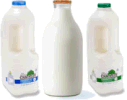 Milk bottles