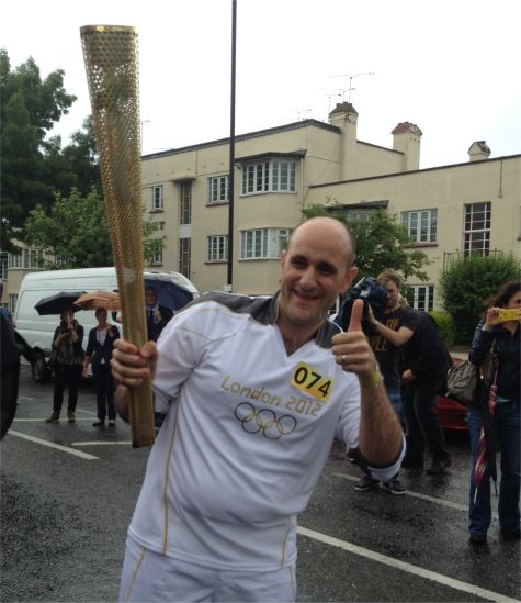 Olympic Torchbearer in Leigh-on-Sea