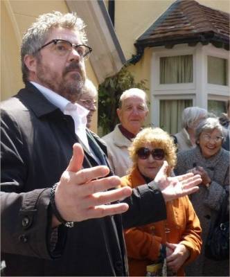 Prittle Priory, being re-opened by Phil Jupitus