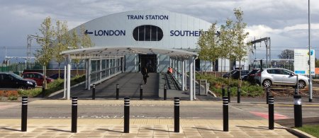 The new Southend Airport railway station