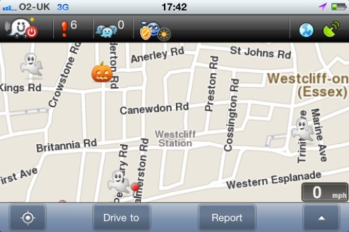 Waze Map of Southend