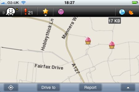 Waze screenshot 1