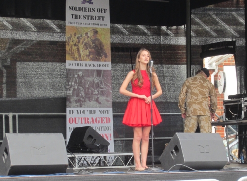 Marilena Gant performing for Armed Forces Day - June 2013