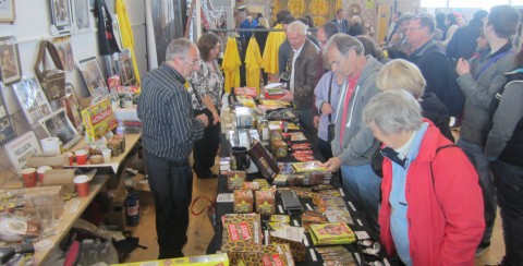 Selection of Fools merchandise on offer at the end of the pier