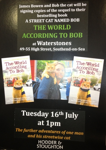 Meet James Bowen and Street Cat Bob in Southend