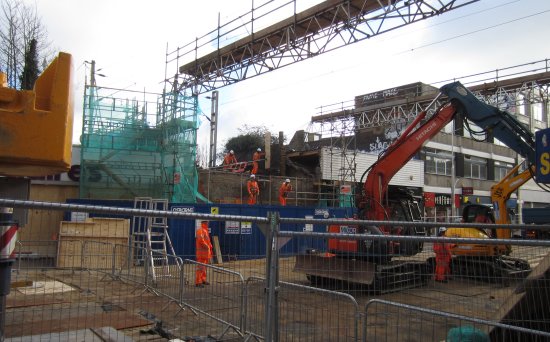 Southend High Street Bridge gone (view 1)